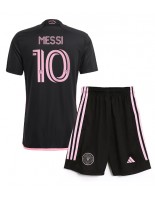 Inter Miami Lionel Messi #10 Bortedraktsett Barn 2024-25 Korte ermer (+ bukser)